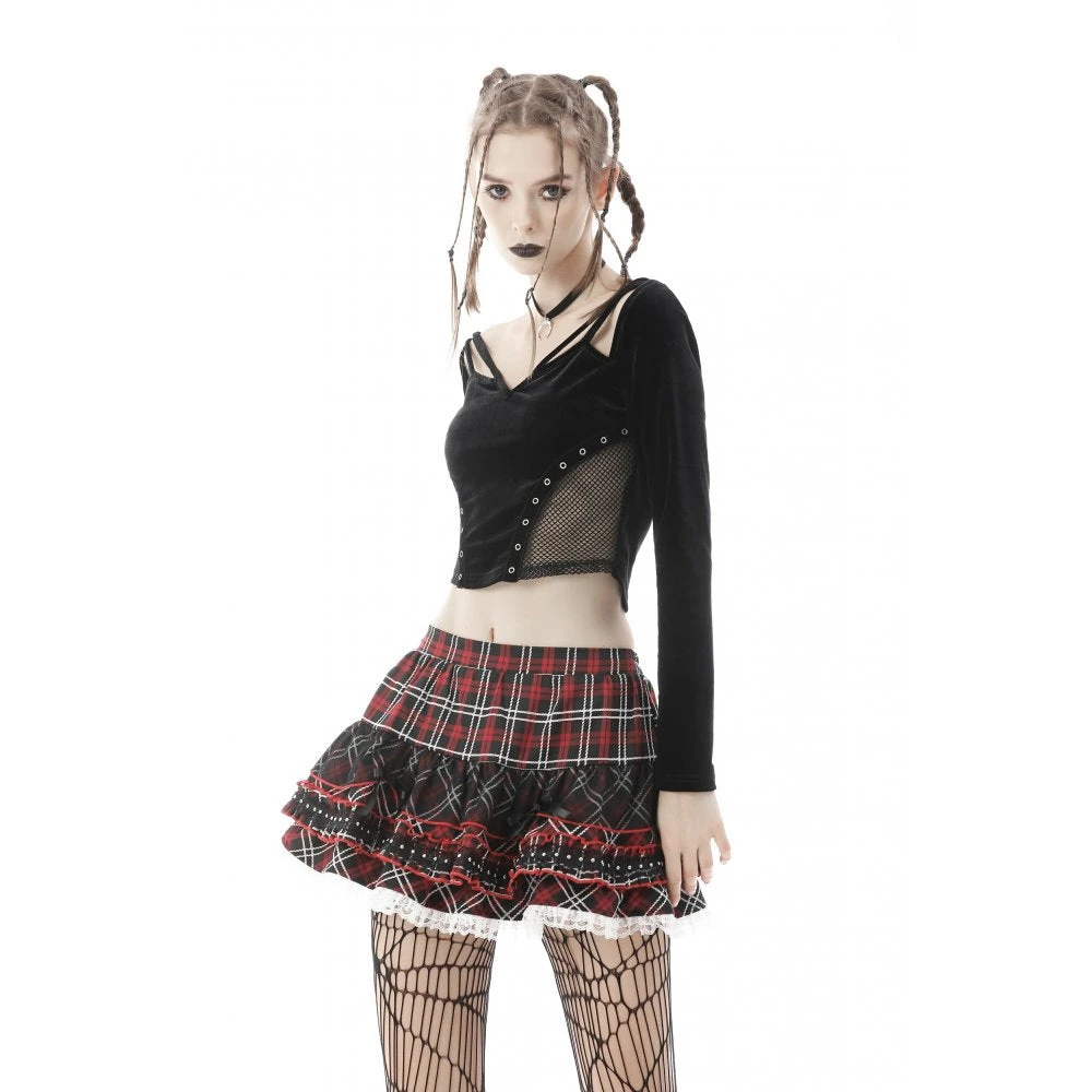 Ladies Dark In Love Exigis Tartan Skirt 9 Ladies Dark In Love Exigis Tartan Skirt