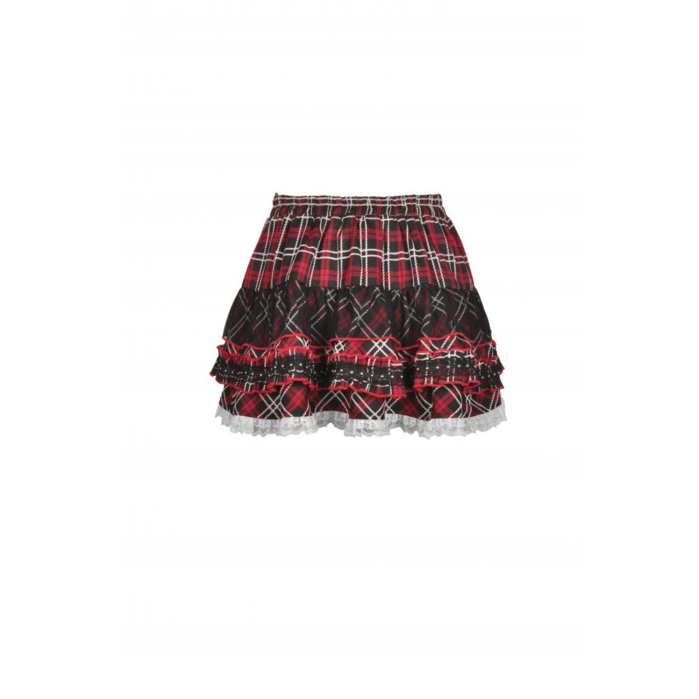 Ladies Dark In Love Exigis Tartan Skirt 5 Ladies Dark In Love Exigis Tartan Skirt