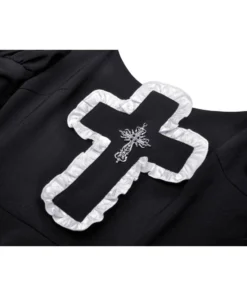 Ladies Dark In Love Crucifix Dress