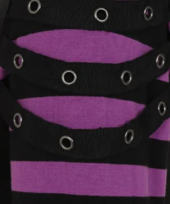 Banned Apparel Ladies Banned Lycoris Top - Black & Purple