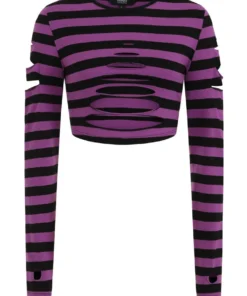 Banned Apparel Banned Chantrea Top - Black & Purple 16 Banned Apparel Banned Chantrea Top - Black & Purple
