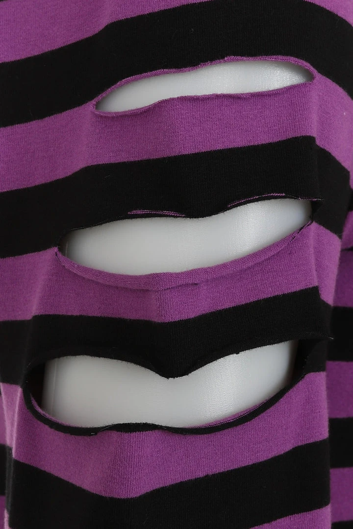 Banned Apparel Banned Chantrea Top - Black & Purple 10 Banned Apparel Banned Chantrea Top - Black & Purple