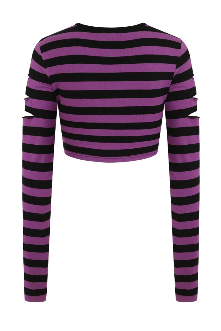 Banned Apparel Banned Chantrea Top - Black & Purple 8 Banned Apparel Banned Chantrea Top - Black & Purple