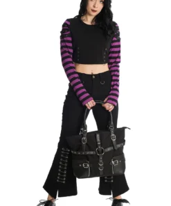 Banned Apparel Ladies Banned Lycoris Top - Black & Purple