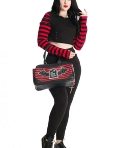 Banned Apparel Ladies Banned Lycoris Top - Black & Red