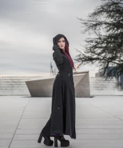 Necessary Evil Purple Lined Selene Coat 48 Necessary Evil Purple Lined Selene Coat