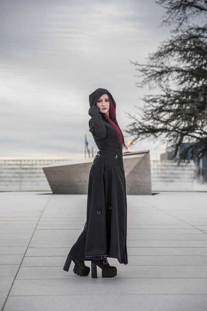 Necessary Evil Purple Lined Selene Coat 25 Necessary Evil Purple Lined Selene Coat