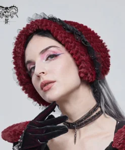 Accessories Devil Fashion Alvar Scarf Black & Burgundy