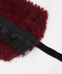 Accessories Devil Fashion Alvar Scarf Black & Burgundy 19 Accessories Devil Fashion Alvar Scarf Black & Burgundy