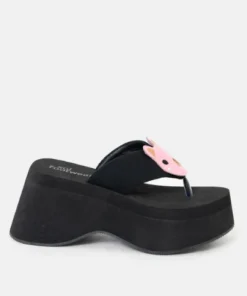 Koi Footwear New Arrivals Koi No Cuddles Bear Flatform Thong Sandles