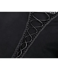 Ladies Dark In Love Carina Fishnet Top