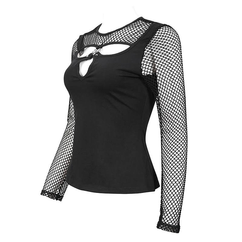 Ladies Devil Fashion Athena Long Sleeve Fishnet Top 9 Ladies Devil Fashion Athena Long Sleeve Fishnet Top