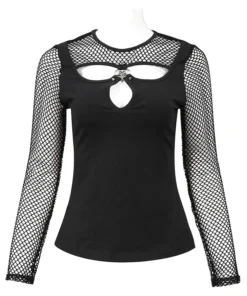 Ladies Devil Fashion Athena Long Sleeve Fishnet Top 21 Ladies Devil Fashion Athena Long Sleeve Fishnet Top