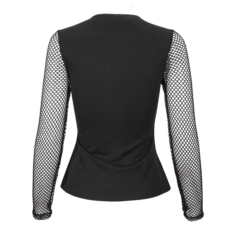 Ladies Devil Fashion Athena Long Sleeve Fishnet Top 10 Ladies Devil Fashion Athena Long Sleeve Fishnet Top