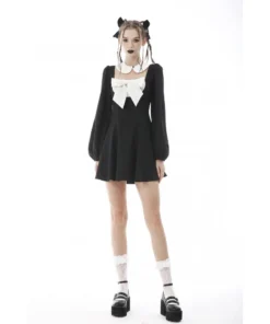 Dark In Love Sloane Bowknot Dress Ladies 18 Dark In Love Sloane Bowknot Dress Ladies