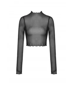 Ladies Dark In Love Barbarella Mesh Top