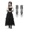 Dark In Love Seductress Lace Up Gloves Accessories