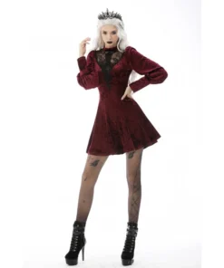 Dark In Love Alfreda Dress Burgundy Ladies