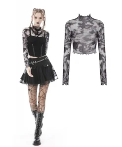 Ladies Dark In Love Nancy Mesh Top