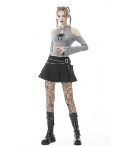 Dark In Love Joelle Pleated Mini Skirt Ladies