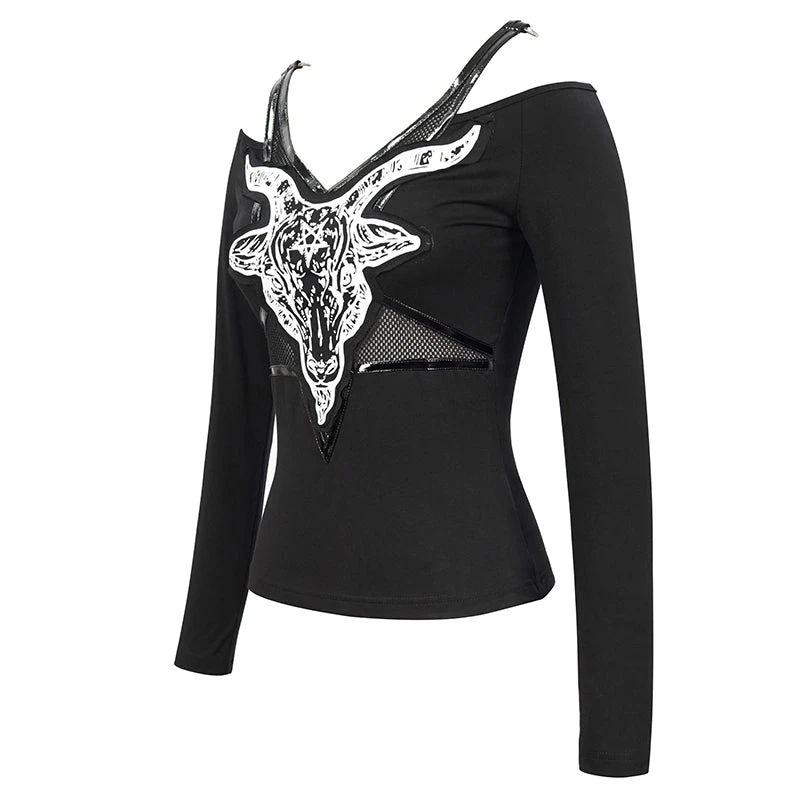 Ladies Devil Fashion Ezra Long Sleeve Top 4 Ladies Devil Fashion Ezra Long Sleeve Top