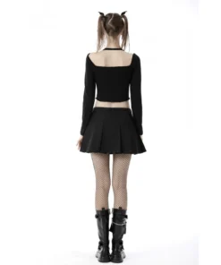 New Arrivals Dark In Love Muriel Pleated Mini Skirt