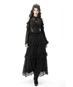 Ladies Dark In Love Esmeralda Lace Cape 19 Ladies Dark In Love Esmeralda Lace Cape