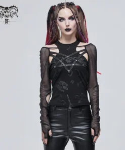 Devil Fashion Zenia Mesh Long Sleeve Top