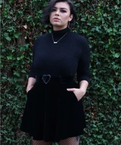 Ladies Collectif Rai Knitted Roll Neck Jumper