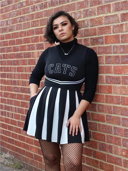 Collectif Team Cats Cheerleader Skater Dress 3 Collectif Team Cats Cheerleader Skater Dress