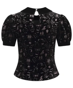 Collectif Peta Spooky Velvet Top