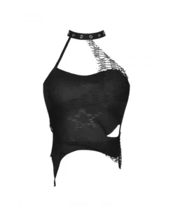 New Arrivals Dark In Love Anthea Halter Top