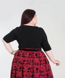 Ladies Hell Bunny Plus Size Philippa Top