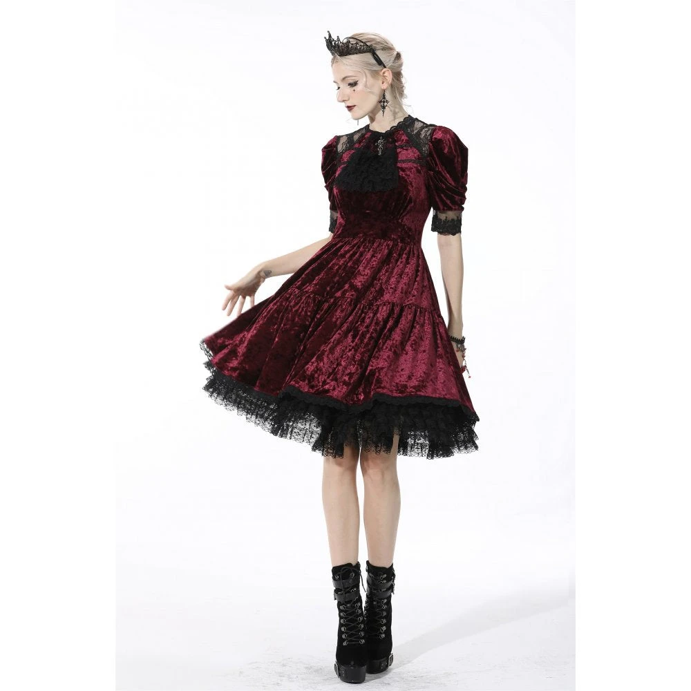 Dark In Love Crimsonia Dress Ladies 10 Dark In Love Crimsonia Dress Ladies