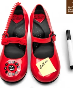 Ladies Hot Chocolate Design Mid Heels Call Me Mary Jane Pump