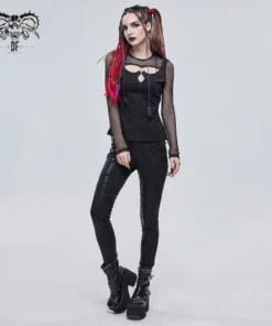 Ladies Devil Fashion Athena Long Sleeve Fishnet Top 16 Ladies Devil Fashion Athena Long Sleeve Fishnet Top