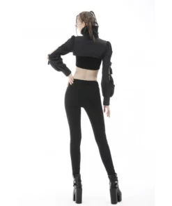 Ladies Dark In Love Rebellious Cut Out Cape