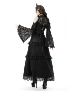 Ladies Dark In Love Esmeralda Lace Cape 22 Ladies Dark In Love Esmeralda Lace Cape