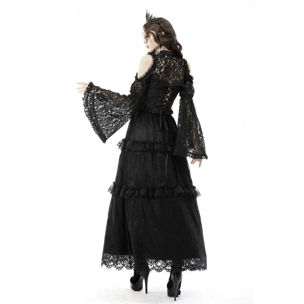 Ladies Dark In Love Esmeralda Lace Cape 10 Ladies Dark In Love Esmeralda Lace Cape