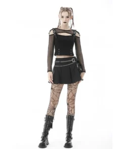 Dark In Love Joelle Pleated Mini Skirt Ladies