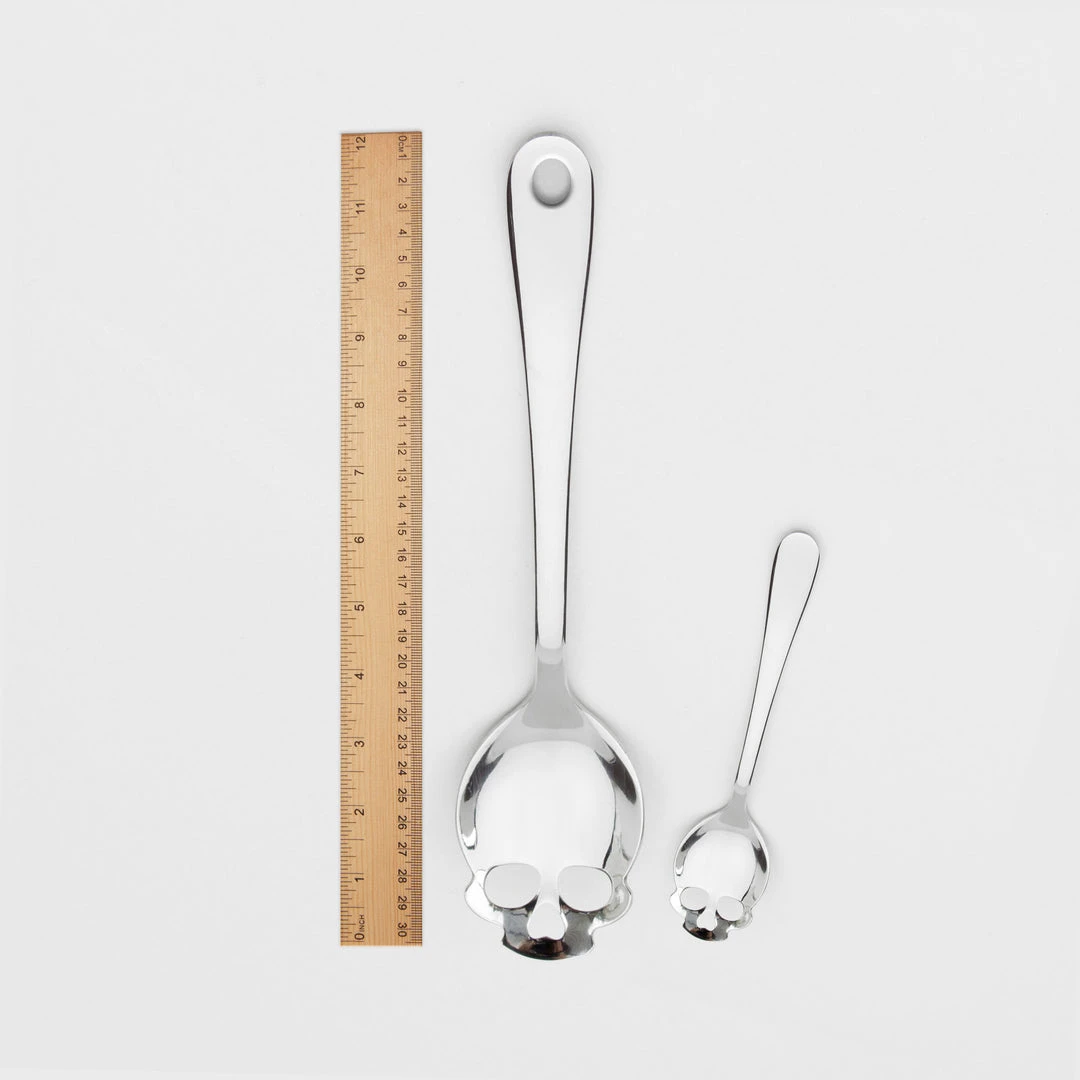 Homeware Gothic Gifts Skull Serving Spoon 5 Homeware Gothic Gifts Skull Serving Spoon