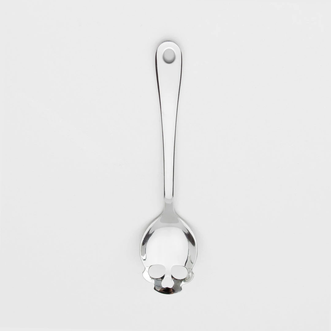 Homeware Gothic Gifts Skull Serving Spoon 6 Homeware Gothic Gifts Skull Serving Spoon