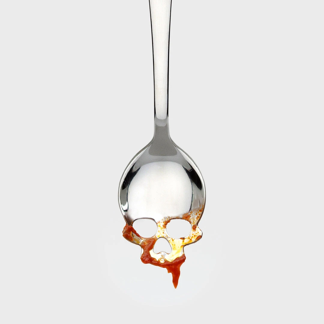 Homeware Gothic Gifts Skull Serving Spoon 7 Homeware Gothic Gifts Skull Serving Spoon