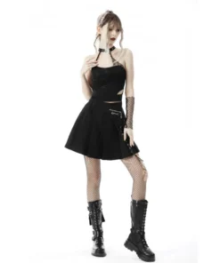 New Arrivals Dark In Love Anthea Halter Top