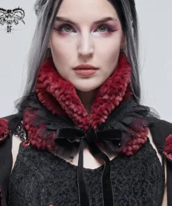 Accessories Devil Fashion Alvar Scarf Black & Burgundy