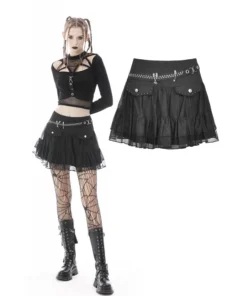 Dark In Love Illiana Mini Skirt Ladies