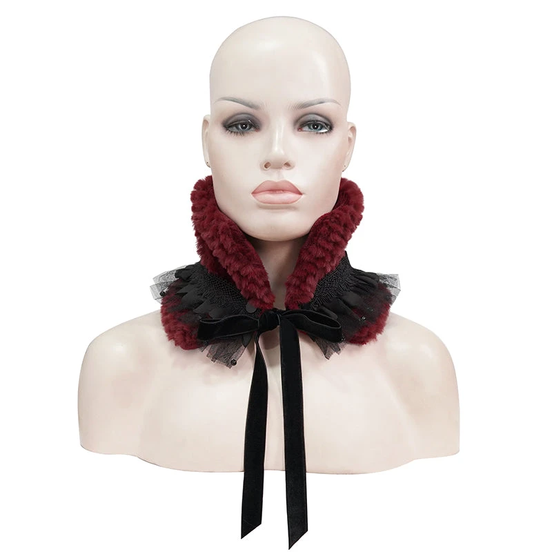 Accessories Devil Fashion Alvar Scarf Black & Burgundy 8 Accessories Devil Fashion Alvar Scarf Black & Burgundy