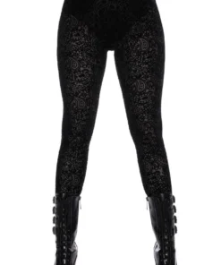 Ladies Killstar Althea's Evil Velvet Leggings