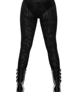 Ladies Killstar Althea's Evil Velvet Leggings