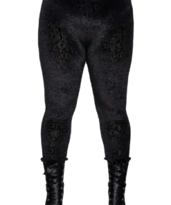Ladies Killstar Althea's Evil Velvet Leggings